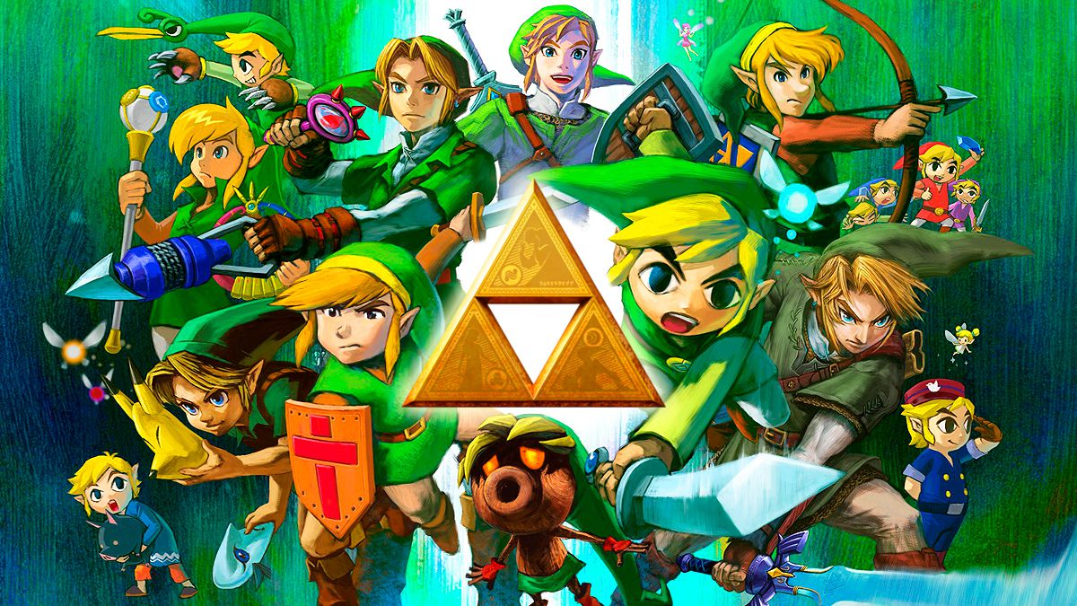 all links and the triforce